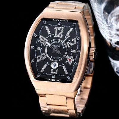 Franck Muller V45 SC DT series Rose gold steel case Diameter 42mm watch
